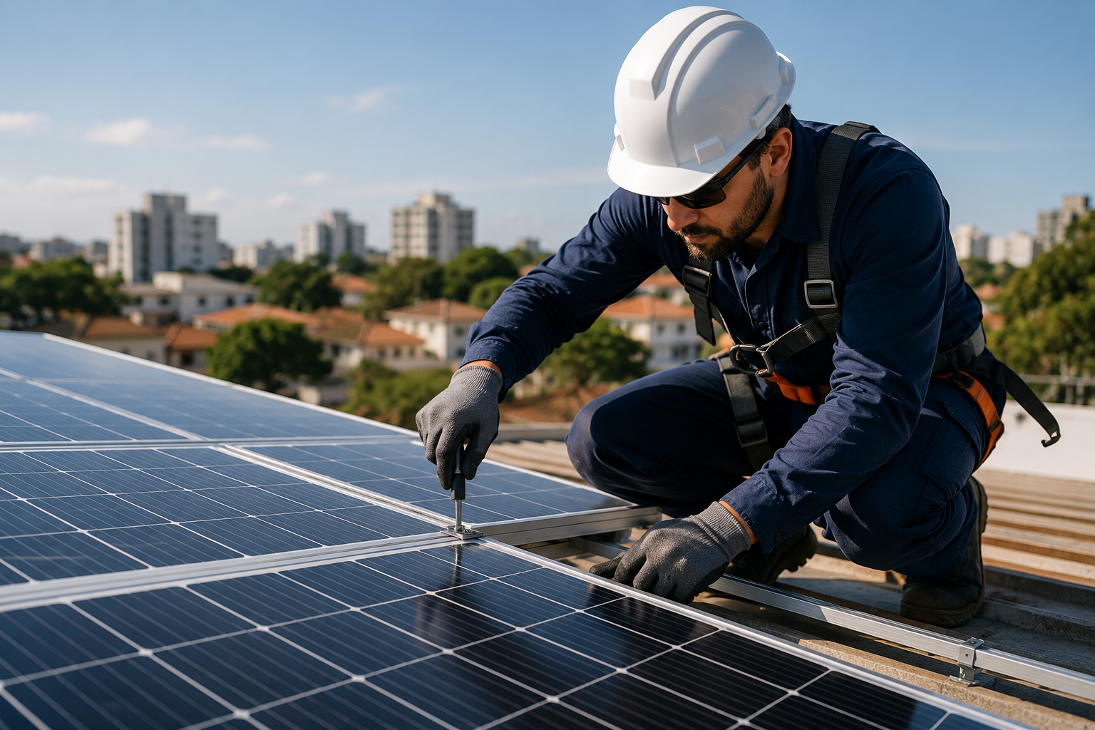 O mercado de energia solar para pequenos negócios continua crescendo — e instaladores especializados estão em alta